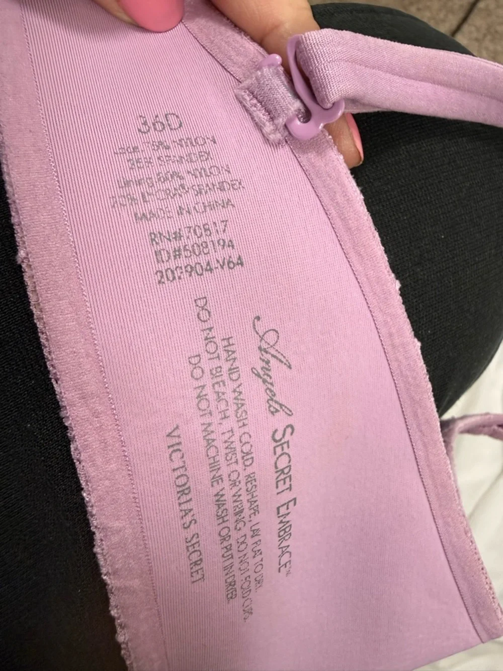 Victoria's Secret angels secret embrace mauve Lace Push-Up Bra size 36D - Picture 2 of 9